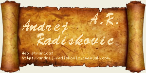 Andrej Radišković vizit kartica